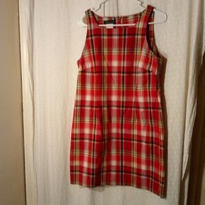 Esprit de Corp Vintage Plaid Summer Sleeveless Midi Length Dress Juniors 11/12